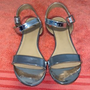 Silver sandals